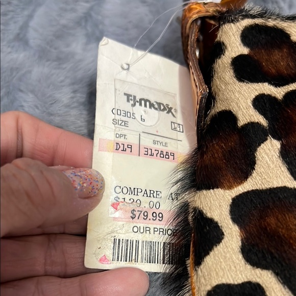 Cecconi Piero vintage Leather Brown Shoulder Bag NWT retail $129 - Picture 6 of 6